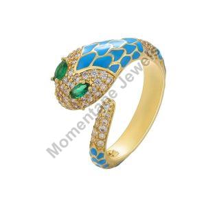 snake ring blue