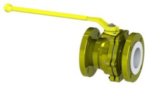 Lined Two Piece Ball Valve