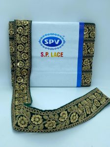 Heavy Embroidered Sequence Work Velvet Lace