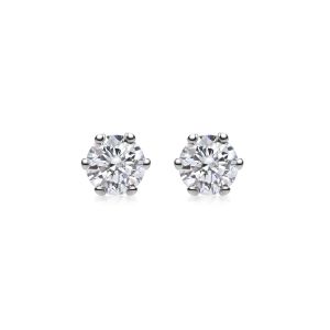 0.5 Ct Round Solitaire Diamond Earring