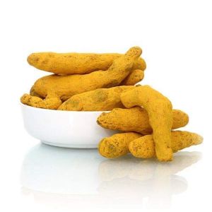 raw turmeric finger