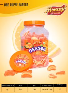 Orange hard candy