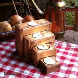 Wooden Candle Blocks