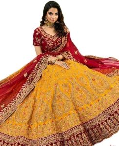 Georgette party wear lehenga choli, Feature : Anti Shrink, Anti Wrinkle,  Attractive Designs, Comfortable at Best Price in Sheikhpura