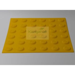 Self Adhesive PU Tactile Tiles -  Warning, Round