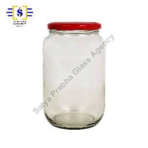 1 kg Glass Round Lug Jars