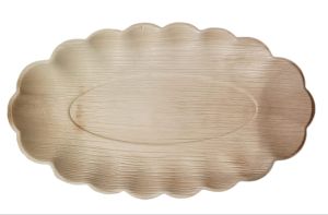 10 inch oval areca leaf plate