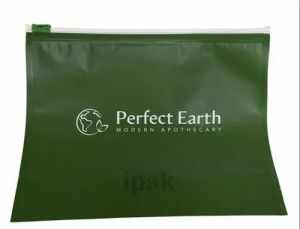 Green Printed Slider Zip Lock Bags