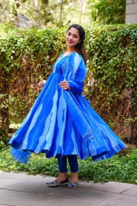 Ladies Satin Suit, Color : Navy Blue at Best Price in Ahmedabad