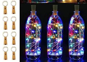 Glass bottle Diwali lights