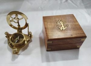2.5 Inch Brass Sundial Direction Compass