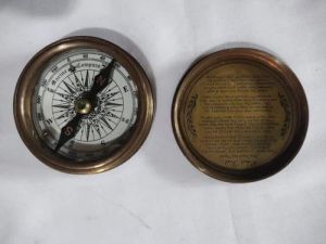 Solid Brass Vintage Compass