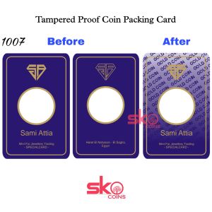 Tamper Proof Coin Packing Card