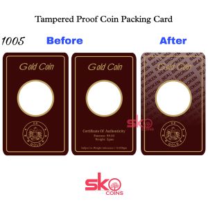 Tamper Proof Coin Packaging Card