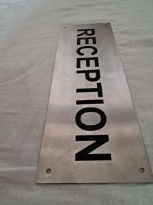 10"x4" Stainless Steel Name Plate