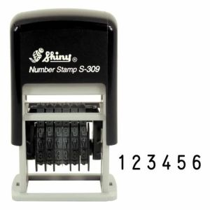 Shiny S-309 Self Inking Numbering Stamp