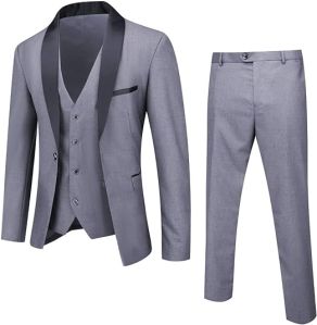 Light Grey Wedding Suit Blazer Official Suit Couple Dating Suit