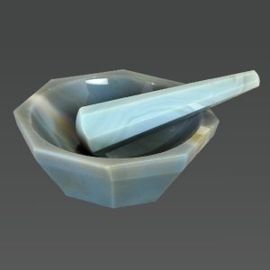 Agate Mortar and Pestle
