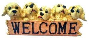 Welcome Dog Showpiece