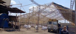 temporary truss shed rental