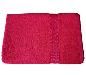 Rekhas Cotton Bath Towel, Super Absorbent, Soft &amp;amp; Quick Dry  Anti-Bacterial  Dark Pink