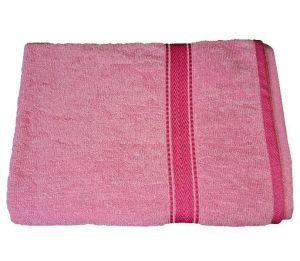 Rekhas Cotton Bath Towel, Super Absorbent, Soft & Quick Dry  Anti-Bacterial  Light Pink