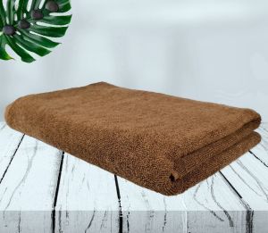 Rekhas Premium Cotton Bath Towel/Super Absorbent/Soft &amp;amp; Quick Dry/Anti-Bacterial/Brown/750GSM