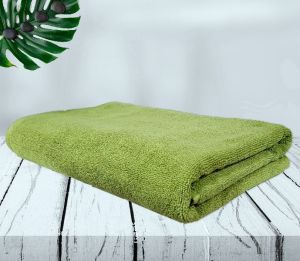 Rekhas Premium Cotton Bath Towel, Super Absorbent , Soft & Quick Dry, Anti-Bacterial, Green Color