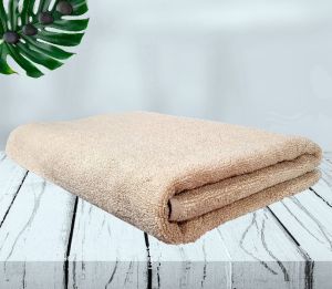 Rekhas Premium Cotton Bath Towel, Super Absorbent, Soft & Quick Dry, Light Beige