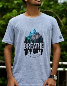 Breathe Mens Graphic Printed T-Shirt