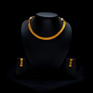 Antique Gold Plated Choker Necklace Set
