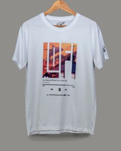 White Lofi Printed Unisex T-Shirt