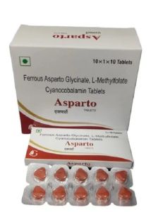 Ferrous Asparto Glycinate Methylcobalamin And L Methylfolate Tablets