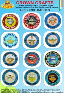 embroidered eme regimental badges