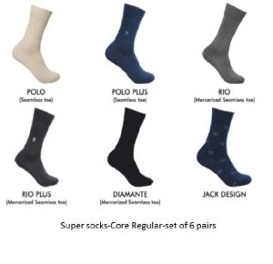 Men's socks- Core-Regular-set of 6 pairs-Model 2