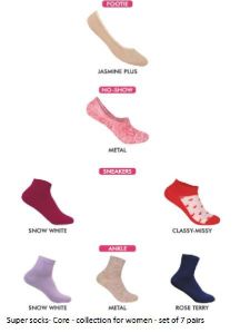 Women's socks - Core - set of 7 pairs - Model 1