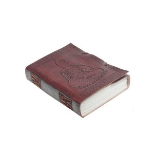 buddha embossed genuine leather diary