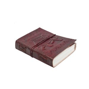 Genuine Leather Vintage Diary Notebook With Elephant Embossed