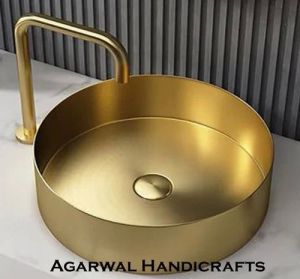 Brass Cylindrical Wash Basin