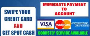 cash against credit card