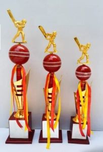 Brass Golden Cricket Trophy