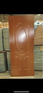3-panel oval teak melamine door