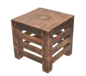 Wooden Square Stool
