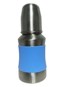 ss feeding bottle with silicon sleeve 140ml &amp;amp;amp; 240ml