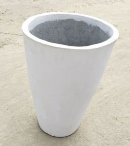 White Cement Pot