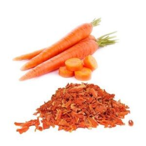 vacuum dehydrated carrot flakes