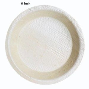 8 Inch Shallow Areca Leaf Plate