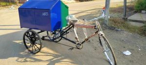 Mild Steel Garbage Rickshaw