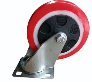 Single Ball Bearing PU Caster Wheel