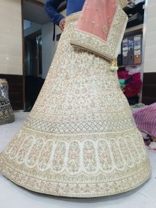 velvet Unstitched Bridal Lehenga Choli, Size: Free Size at Rs 12999 in Surat